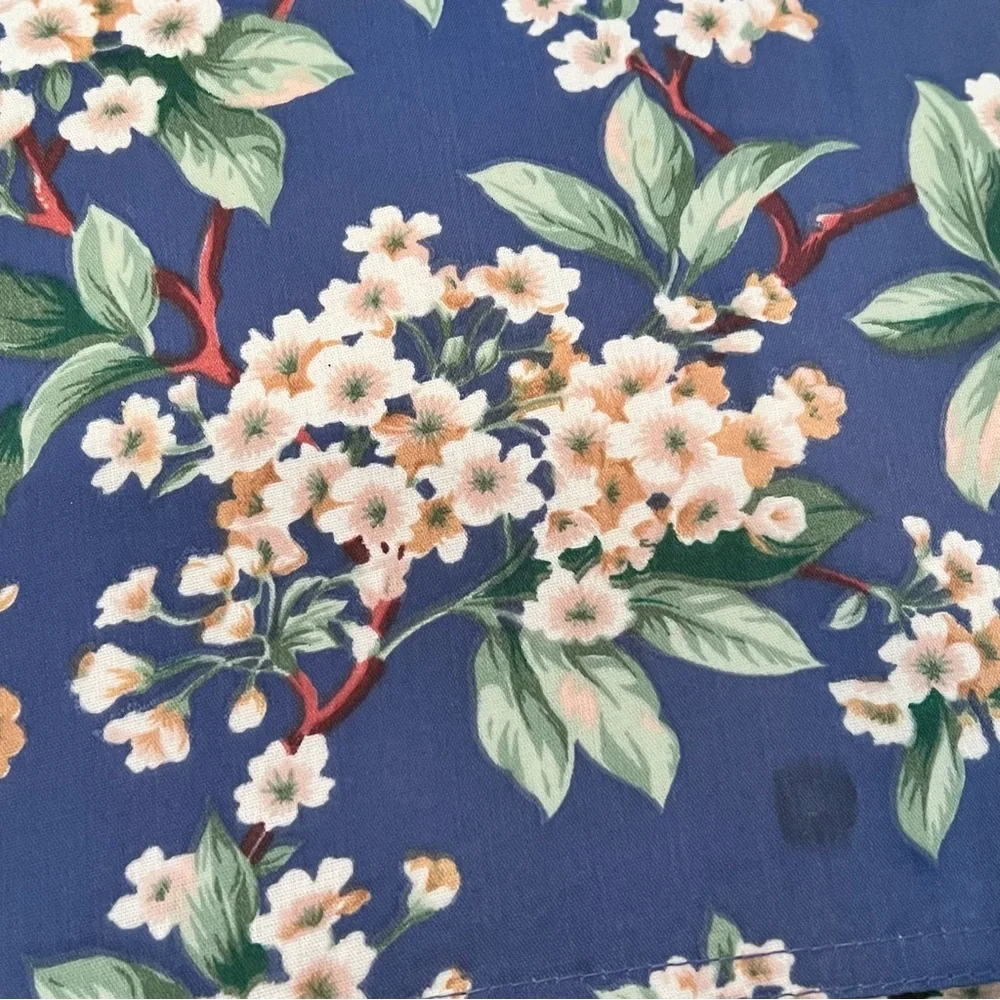 Set Of 4 Flowers Double Sided Cotton Fabric Placemats- NEW‎